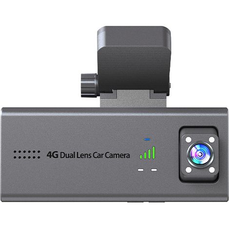 Dashcam Voiture, 4G Dashcam Voiture Avant Arriere avec Carte SIM, 24/7 Camera Voiture sans WiFi, Vision 170°, Live-App, Audio Bidirectionnel, Détection Mouvement/Collision, Carte 64G Incluse