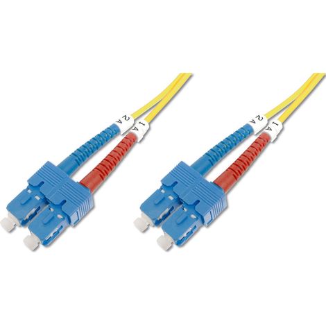 Câbles réseau et DAC DIGITUS FO patch cord duplex SC to SC SM OS2 09/125u 1 m 1m de longueur