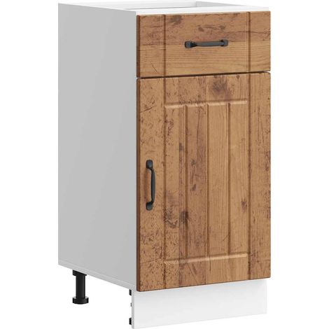 Küchen-Unterschrank Lucca Altholz-Optik Holzwerkstoff