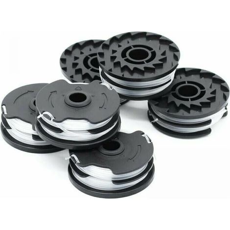 Pack of 6 replacement spools for LIDL Parkside PRTA 20-Li A1, B2, C3, PRT 550 A1, A3, PRT 300 A1 lawnmowers (1/4)