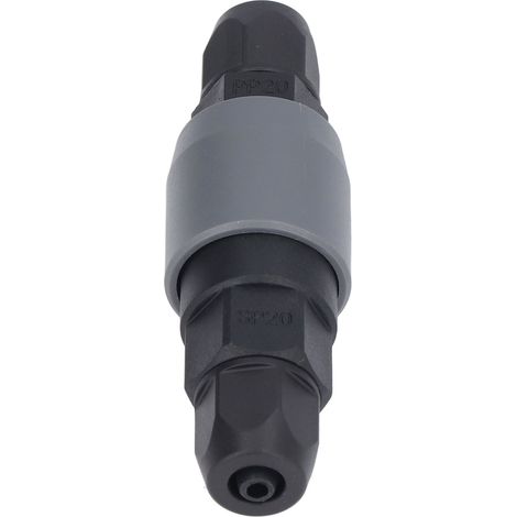 Pneumatikverschraubungen Typ C aus Kunststoff und Stahl, selbstsichernder Schnellverbinder für 8x5mm PU-Schlauch, 1/4-Zoll-Gewinde, Kompressorzubehör (SP20+PP20) (1/5)