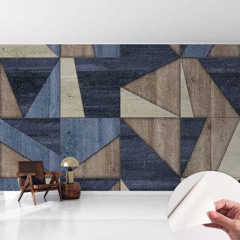 Papier peint autocollant avec imprimé pour intérieur moderne application facile a motif Motifs géométriques 416x254 cm (1/5)