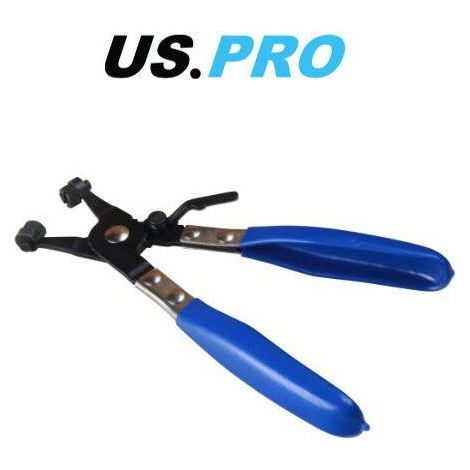 US PRO Hose Clamp Removal Pliers Swivel Head (Straight) 3358 (1/3)