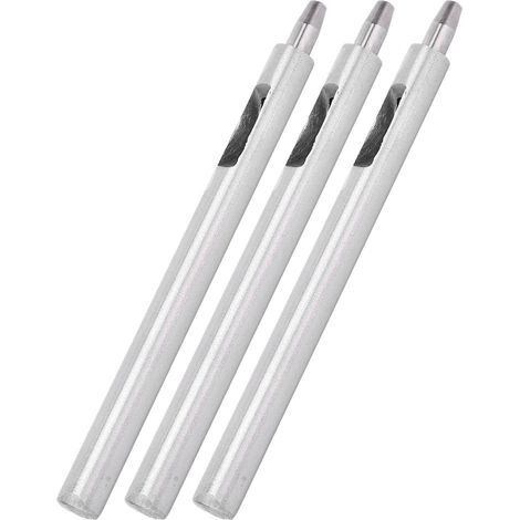 3pcs 2-5.5mm Hole Punch, Straight Nose Round Punch, All-Steel Hole Punch, DIY Leather Making Tool, 3.5mm (1/5)