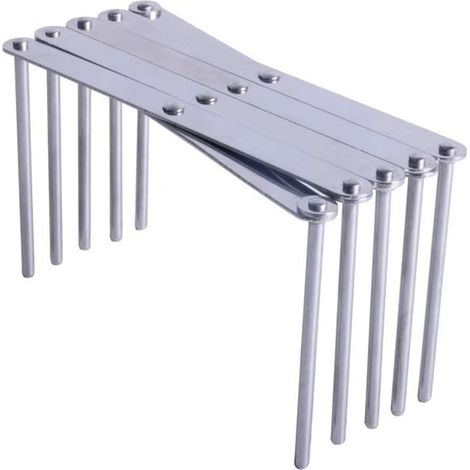 Organisateurs d'armoire de cuisine pour casseroles et poêles - Support de rangement extensible en acier inoxydable - Planche à découper - Étagère de rangement pour ustensiles de cuisine (1/5)