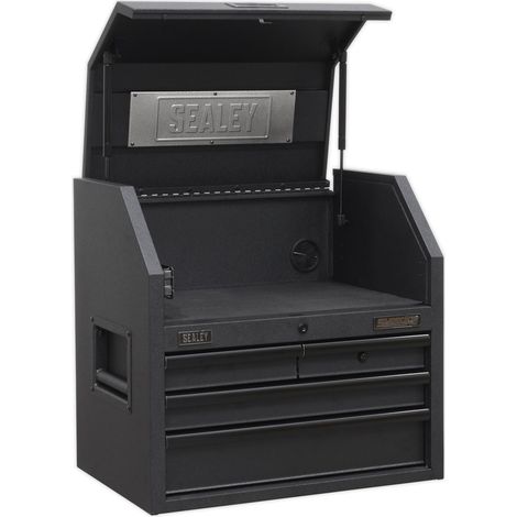 Sealey Superline PRO® Black Edition Topchest with 4 Soft Close Drawers & Power Bar 660mm AP2704BE (1/5)