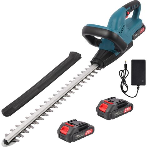 2 Taille Haie, 2 Batteries 2000 mAh, Lame 480 mm, Pas 20 mm, Pour Jardin Pelouse Cour (1/5)