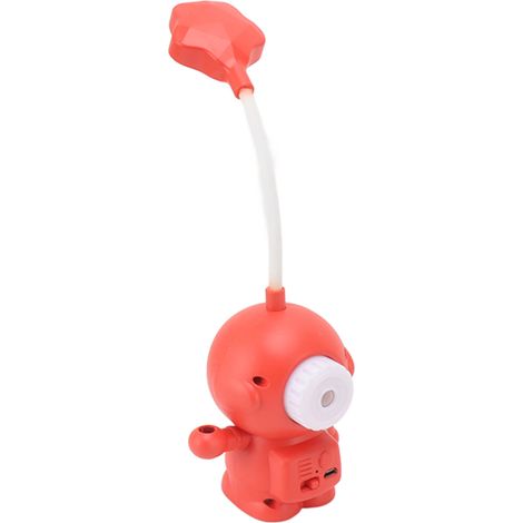 3-W-LED-Nachtlicht mit USB-Ladefunktion, Augenschutz, einzigartigem Design, tragbar, weichem und warmem Licht, Leselampe fürs Schlafzimmer, Rot (1/5)