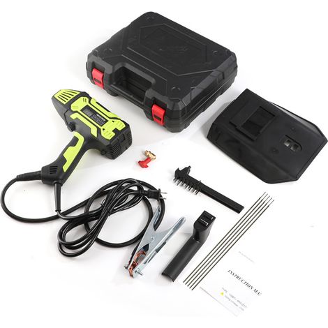 Poste à souder électrique portable 220 V 3000 W avec onduleur IGBT, réglage continu du courant, écran d'affichage numérique, pistolet ergonomique, compatible avec les électrodes de 3/32". (1/5)