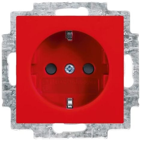 Busch-Jaeger SCHUKO® Steckdosen-Einsatz Safety+ rot - Busch-balance® SI (20 EUCB-917), 2CKA002013A5380