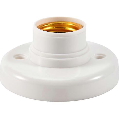 Douille à vis ronde en plastique E27 blanche walkbee szrh af (1/5)