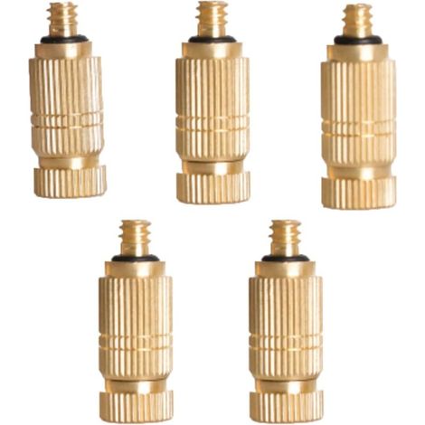 piezas de boquillas de nebulización de latón de alta presión, boquilla atomizadora UNC 10/24, para sistema de refrigeración externo (tamaño: orificio 1,0 mm) - orificio 0,1 mm, (1/4)