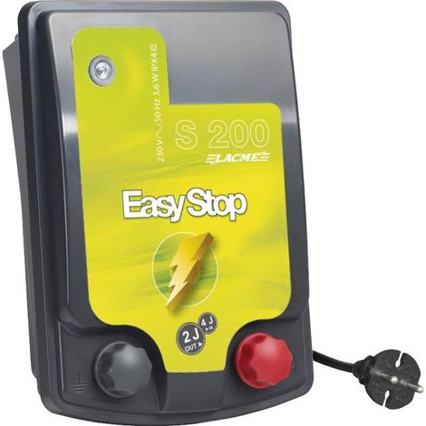 Lacme – Electrificateur de clôture sur secteur Easy Stop S200 – 18 km – Transformateur intégré 220V – Pour conducteurs de clôture (1/2)
