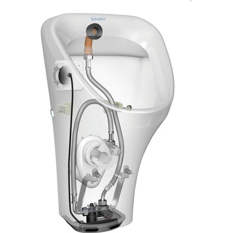 Duravit urinoir Durastyle, entrée par larrière p.raccordement au (1/3)