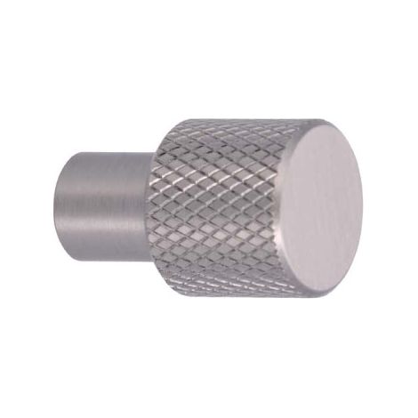 Pomello per mobili SIRO Alluminio - 16 mm - acciaio inox opaco