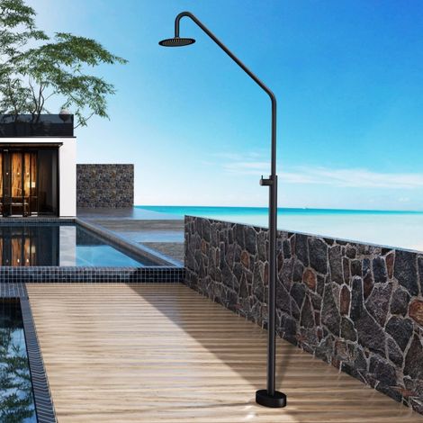 IMEX - ducha piscina exterior acero s.316 negro
