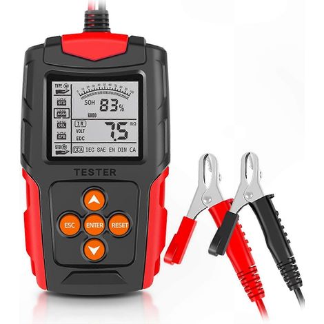 12V/24V LCD-Digitalbatterieanalysator, Kfz-Diagnosegerät für Lkw und Pkw, Ladesystemtester und Batterieprüflösung. (1/5)