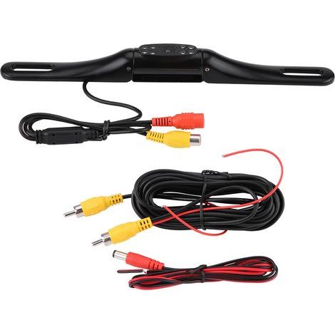 Caméra de Recul pour Plaque d'immatriculation LED IR 8, Caméra de Recul pour Voiture avec Boîtier en Aluminium (1/5)
