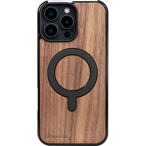 Custodia in legno Bewood per iPhone 16 Pro Max NOCE AMERICANO con MagSafe (1/2)