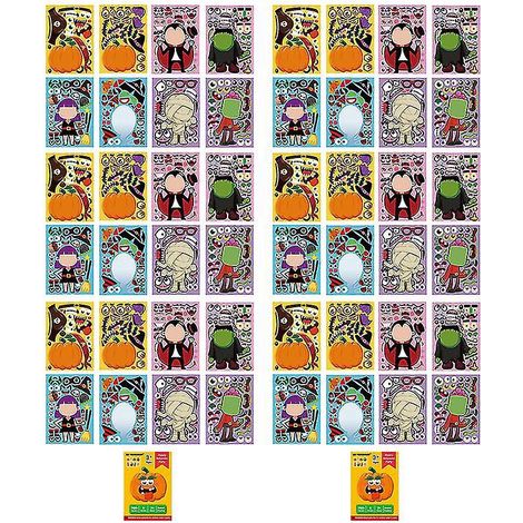 2er-Set Halloween-Aufkleber für Halloween-Dekorationen