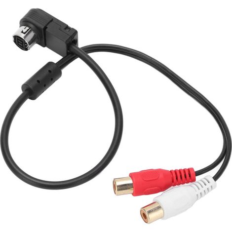 Adaptateur de Câble Audio, Adaptateur de Câble Audio Adaptateur D'autoradio Câble Audio Auxiliaire Autoradio Aux in Adaptateur de Câble Audio de Remplacement pour Lecteur. (1/5)