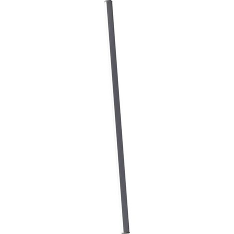 Pencil - Module lumineux à piles Zafferano, grand, portable et rechargeable, IP65, variateur tactile, hauteur 146 cm, Gris foncé