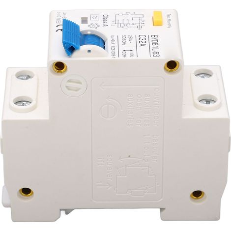 Disjoncteur différentiel A type 1P+N 32A 30mA 6KA protection fuite courant air switch rail DIN 230V pour maison réseau rural (1/5)