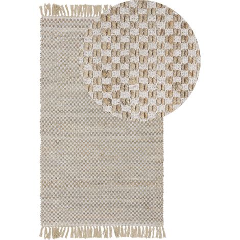 Teppich ZERDALI Beige 80 x 150 cm Jute