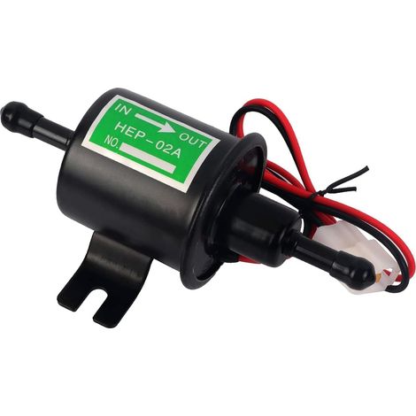 12V Pompeàessenceélectriqueuniverselle,Pompeàessenceuniverselle,Universal PompeàEssence,Pompeàessence électrique,Voiture Bateau Pompe à Carburant électrique,Moteur Diesel Basse Pression（noir） (1/5)