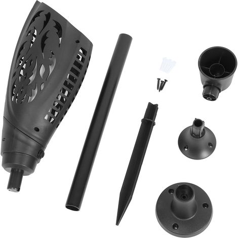 Lampe torche solaire LED étanche à flamme extérieure pour l'éclairage de jardin et de pelouse (1/5)