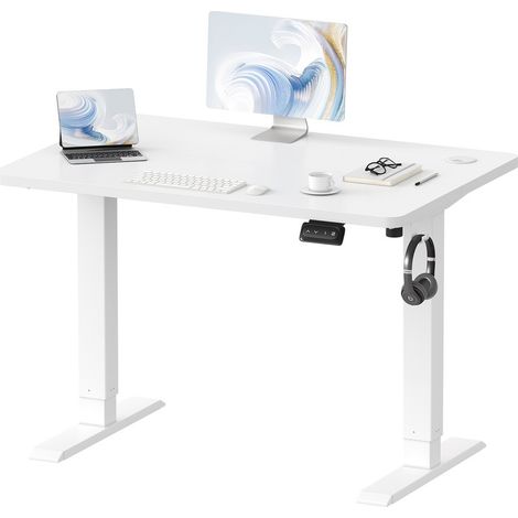 Devoko – Bureau assis debout réglable en hauteur 100 x 60 cm – Moteur sans balais – Capacité 80 kg – Réglage 72 à 113 cm – Fonction mémoire silencieuse