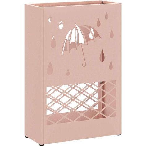 Porte-parapluie Rose 28 x 12 x 41 cm Acier (1/5)