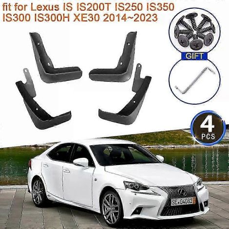 Bavettes de protection de haute qualité pour Lexus IS IS200T IS250 IS350 IS300 IS300H XE30 (2014-2023) - Accessoires pour roues avant et arrière (1/5)