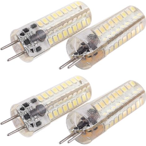 Lot de 4 ampoules LED GY6.35, 320 lm, 6,5 W (équivalent halogène 50 W), dimmables, blanc froid 6000 K (1/4)