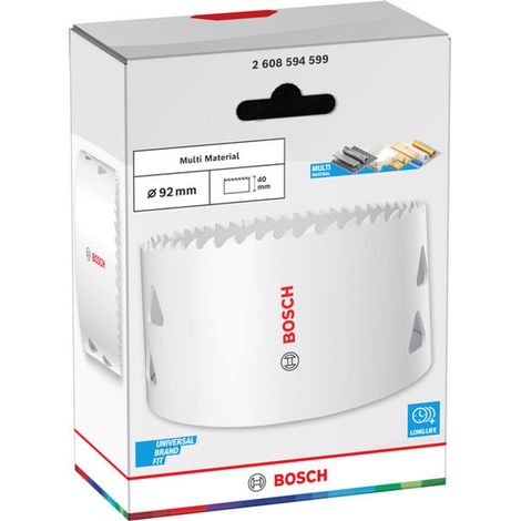 Bosch Lochsäge mit Gewinde Multi Material, 92 x 40 mm