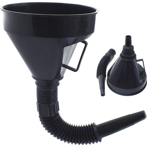 Entonnoir de Carburant de Bouche avec poignée, Grands entonnoirs en Plastique Entonnoir de Filtre à Essence de Voiture Bec Flexible pour Outils d'urgence d'entonnoir de ravitaillement en Eau