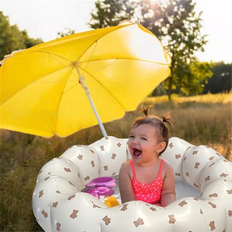 Tragbares und faltbares aufblasbares, blütenblattförmiges Becken aus PVC, ideal für Babys, für den Innen- und Außenbereich, Typ 3. (1/5)