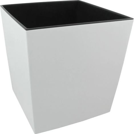 Pot de fleurs Lamela Juka Avec insert Blanc 25 cm (1/5)