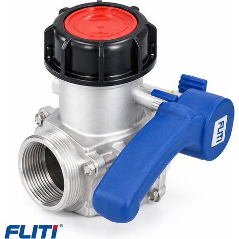 Adaptateur Universel IBC,1000L Adaptateur pour Robinet d'arrêt IBC,IBC Robinet de vidange Universel,Vanne Papillon Adaptateur,pour réservoir d'eau de Pluie, réservoir IBC (DN50,75mm) (1/5)