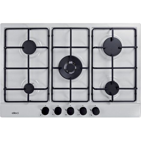 Elleci Style 75 G68 Blanc Encastrable 75 cm Gaz 5 Brûleurs