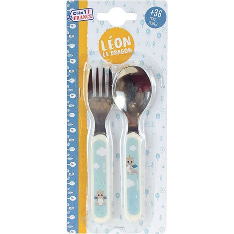 Leon Le Dragon Ensemble Couverts Inox (Fourchette, Cuillere)