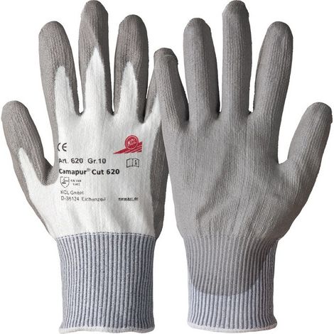 Guanti antitaglio Camapur Cut 620 taglia 11 bianco / grigio HPPE EN 388 Cat.II 10 PA (Per 10)