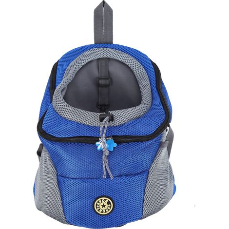 Sac à dos pour animaux de compagnie Ventilation Confort Spacieux Protection de l'environnement Sac à dos pour chien pour voyage (tissu Oxford, f (1/5)