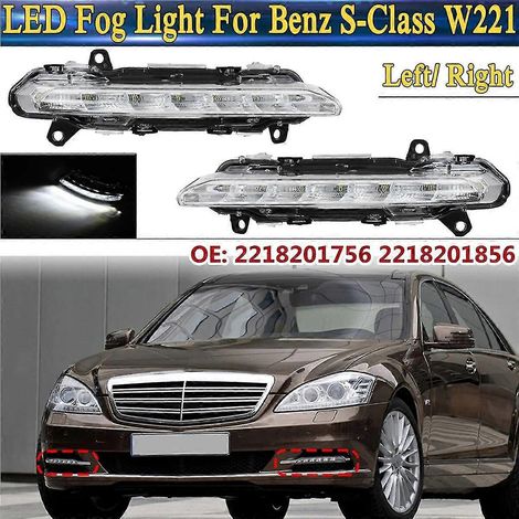 L/ R LED-Tagfahrlicht/Nebelscheinwerfer für Mercedes-Benz S-Klasse W221 S350 S450 C350 R350 Facelift 2009-2013