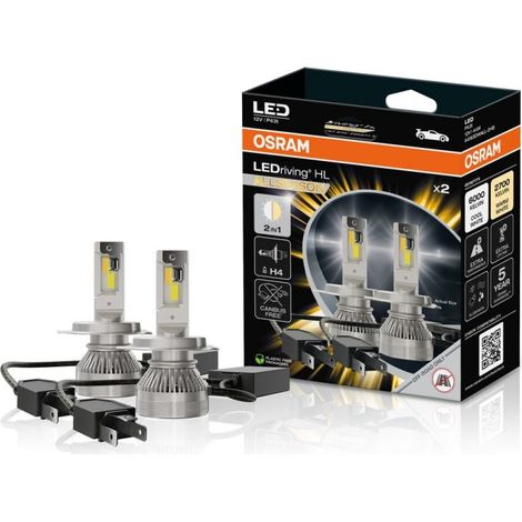 Ampoule LED H4 LEDriving HL ALLSEASON avec CANbus intégré, Pack 2 64193DWALL-2HB, 12V, 2700K-6000K - Osram (1/3)