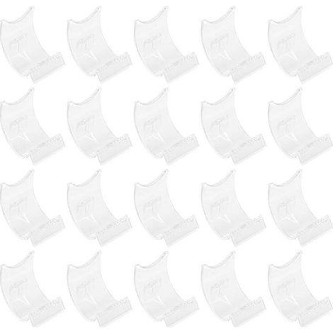 Set mit 20 transparenten Handyhaltern, multifunktionaler Acryl-Aufbewahrungsständer – 5 x 5 cm – Transparent (1/4)