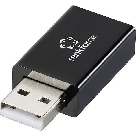 Renkforce USB Datenblocker Adapter [1x USB-A Stecker - 1x USB-A Buchse] RF-6615902 (1/3)