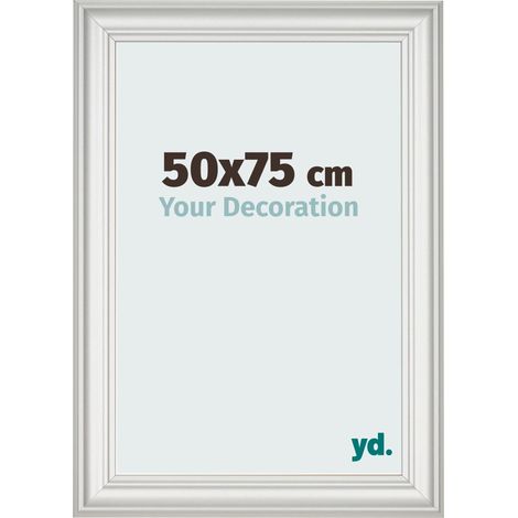 yd. - Cadre photo 50x75 - Blanc Patine - MDF - Lazio