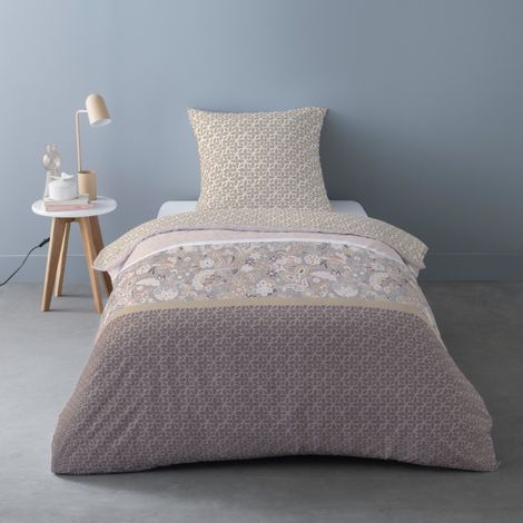 Housse de couette Flanelle 140x200 + 1 taie d'oreiller