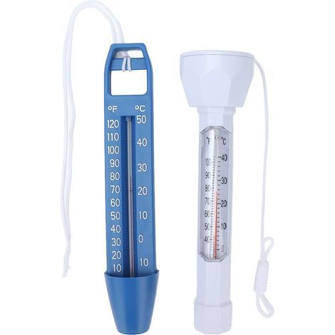 Thermomètre piscine flottant – étanche – avec cordon – spas, bains à remous, aquariums, étangs (1/5)